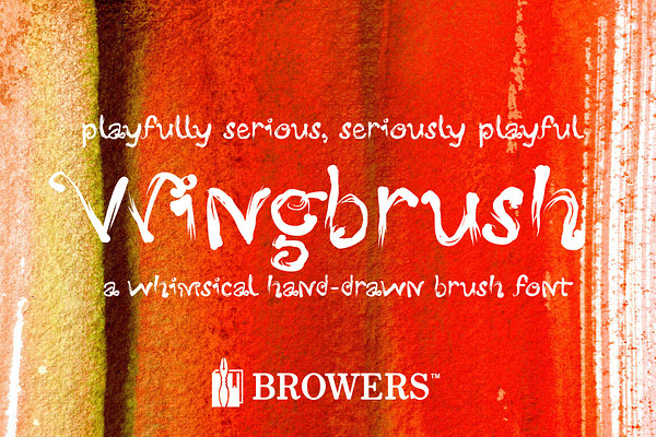 Wingbrush Font