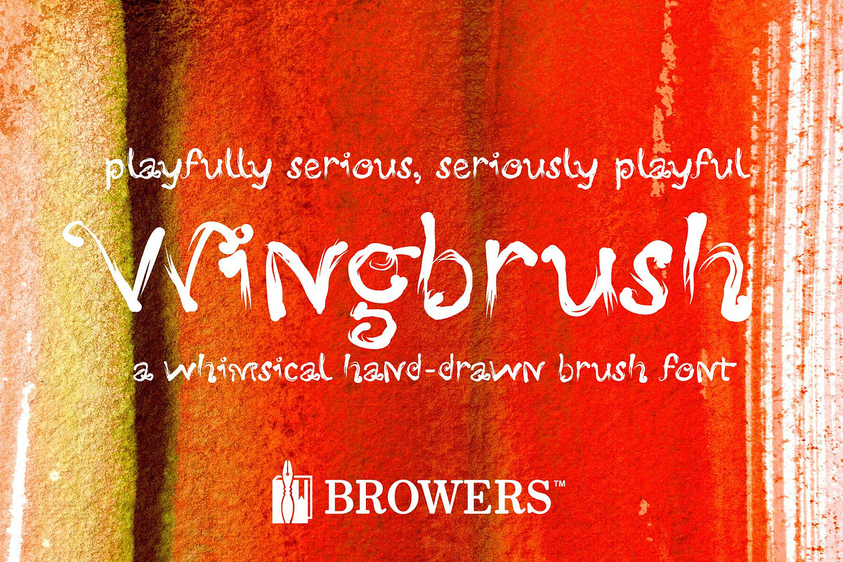Wingbrush Font in Display Fonts - product preview 8