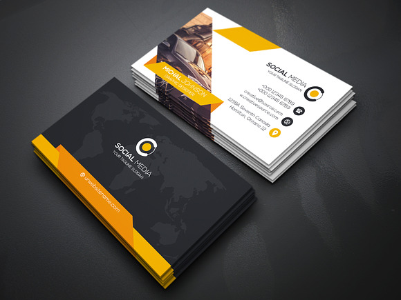 Rent A Car Business Card in Business Card Templates - product preview 3