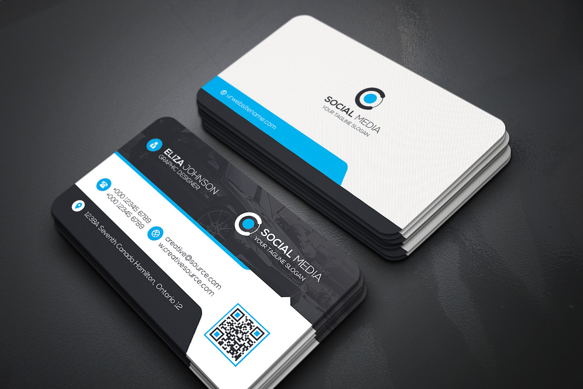Rent A Car Business Card in Business Card Templates - product preview 8