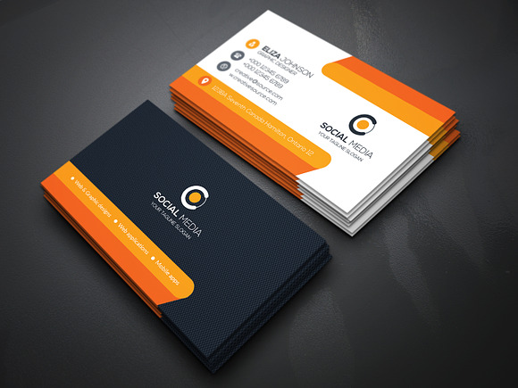 Corporate Business Card in Business Card Templates - product preview 3
