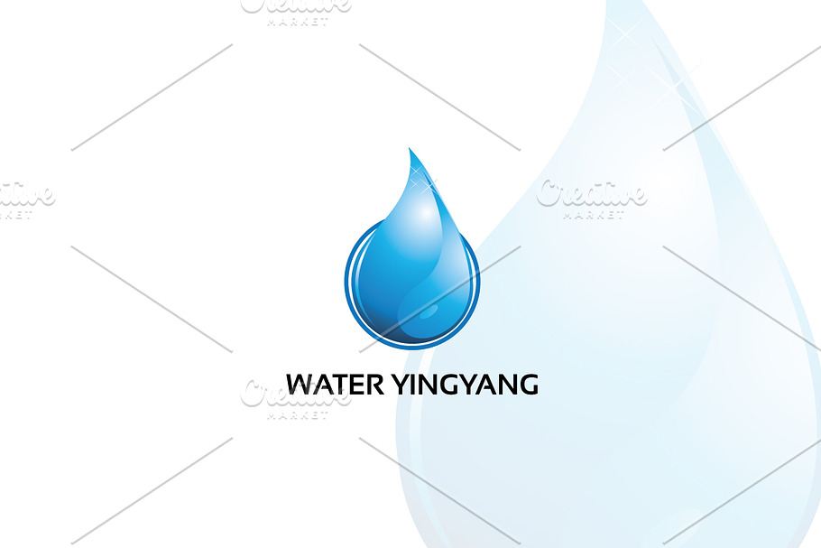 water yingyang – Logo Template in Logo Templates - product preview 8
