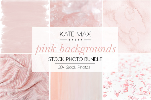 Pink Backgrounds Stock Photo Bundle 