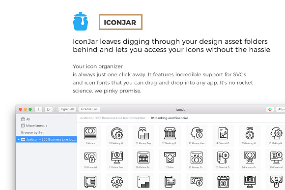 260 Business Line Icons Collection in Business Icons - product preview 4