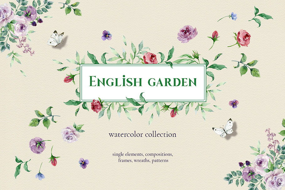 English garden in Illustrations - product preview 8