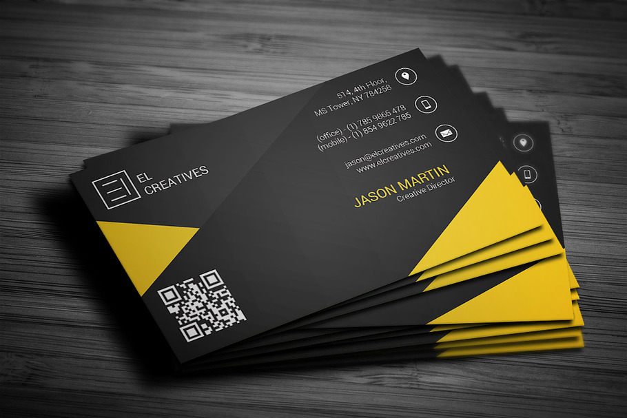 Creative Dark Business Card in Business Card Templates - product preview 8