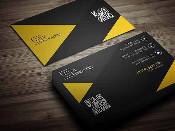 Creative Dark Business Card in Business Card Templates - product preview 1