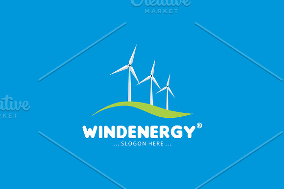 Wind Energy Logo in Logo Templates - product preview 1