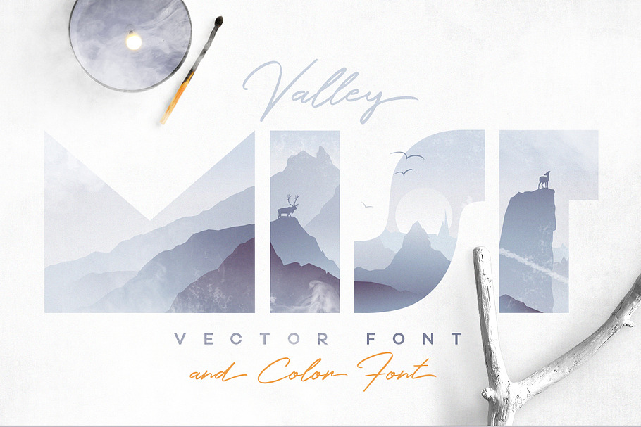 Valley Mist- SVG Color Font in Colorful Fonts - product preview 8