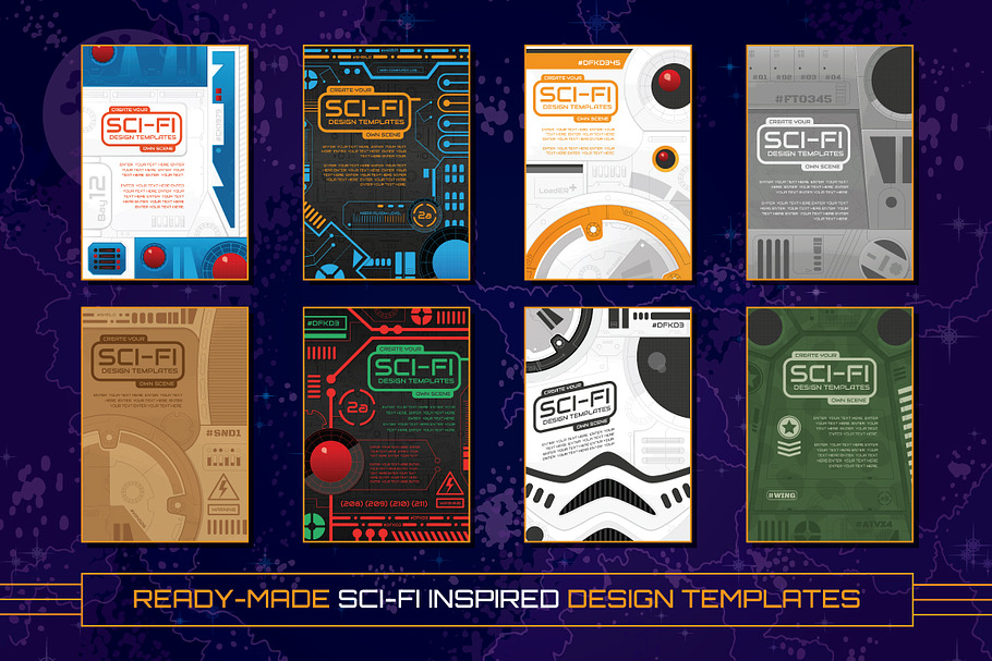 Sci-Fi Design Templates and Vectors in Illustrations - product preview 8