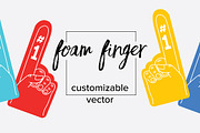 Vector Foam Finger