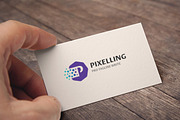 Letter P (Pixelling) Logo