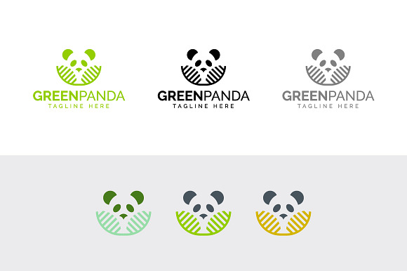 Green Panda Logo in Logo Templates - product preview 2