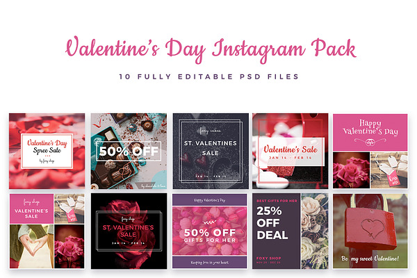 Valentine’s Day Instagram Pack