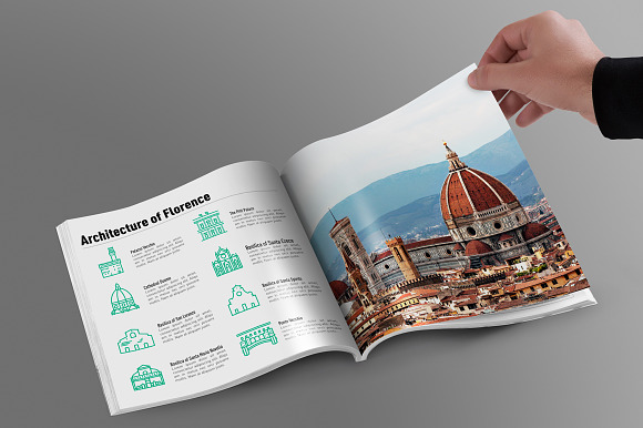 Landmarks of Italy - Florence in Glyph Icons - product preview 6
