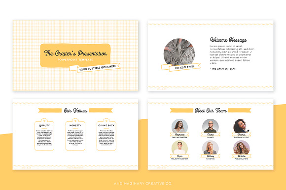 Crafter's PPT Presentation Templates in PowerPoint Templates - product preview 1