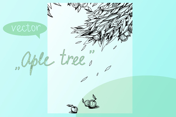 Apple tree branch in Illustrations - product preview 1