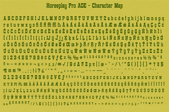 Horseplay AOE Pro in Slab Serif Fonts - product preview 2