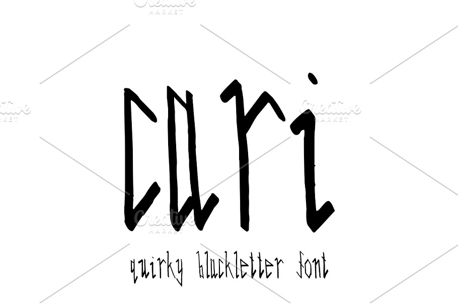 Cari in Blackletter Fonts - product preview 8
