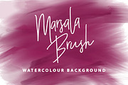 Marsala Brush Watercolour Background