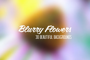 30 Blurry Flower Backgrounds