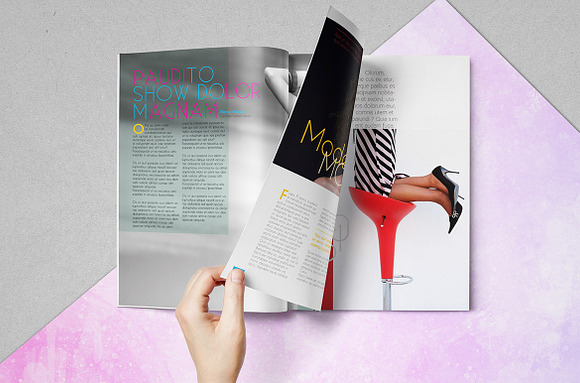 Fashion Magazine Template  in Magazine Templates - product preview 2