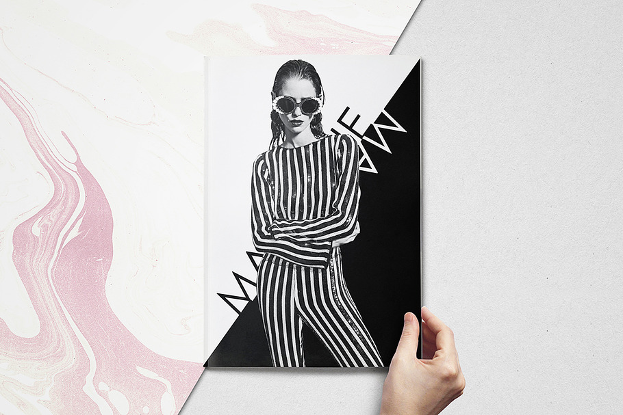 B/W Magazine  in Magazine Templates - product preview 8