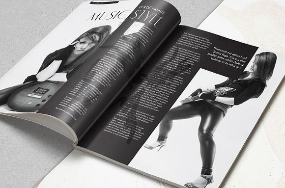 B/W Magazine  in Magazine Templates - product preview 4