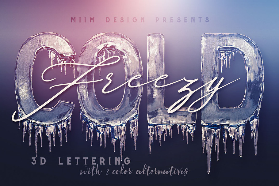 Ice Cold - 3D Lettering