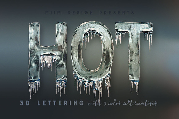 Ice Cold - 3D Lettering in Objects - product preview 3