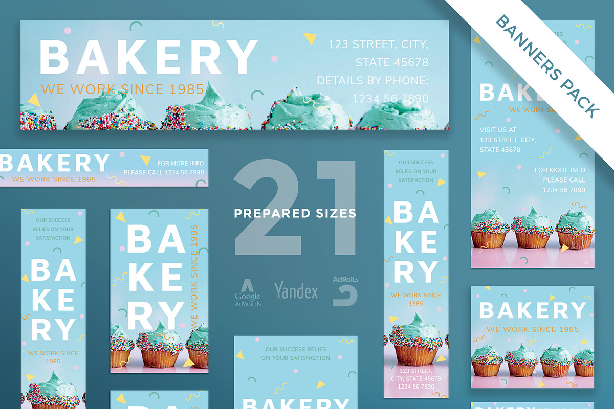 Banners Pack | Bakery in Templates - product preview 8