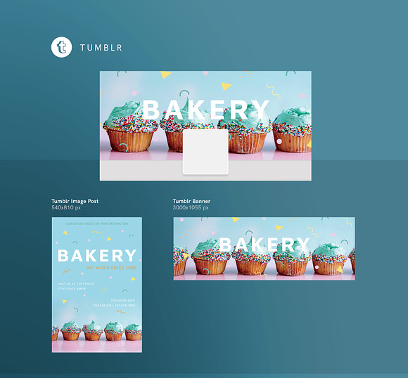 Social Media Pack | Bakery in Social Media Templates - product preview 5