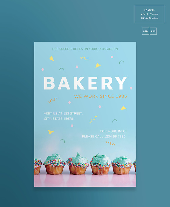 Posters | Bakery in Flyer Templates - product preview 1