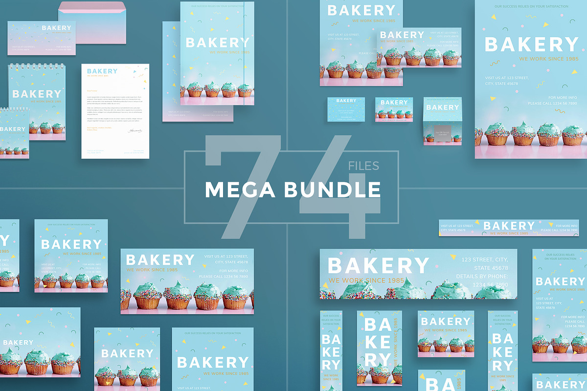 Mega Bundle | Bakery in Templates - product preview 8