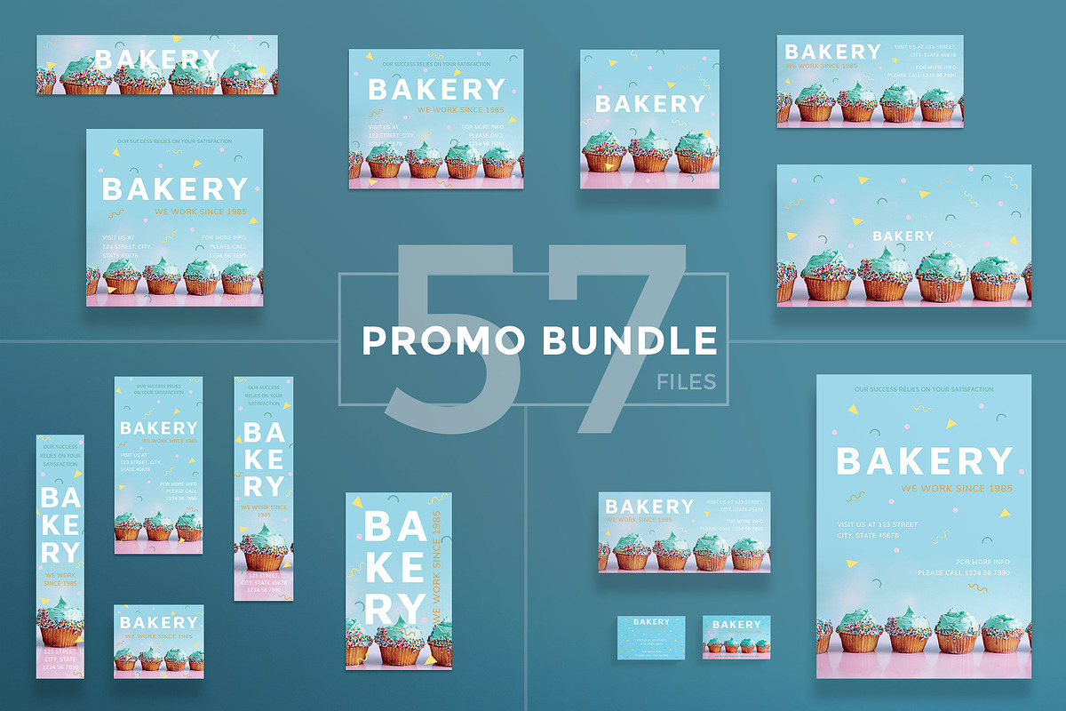 Promo Bundle | Bakery in Templates - product preview 8
