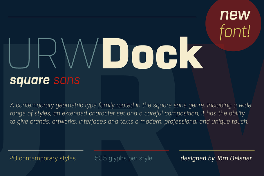 URW Dock Semi Bold Italic