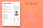Clear Resume / CV Template