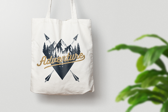 Wanderlust. 15 Double Exposure Logos in Logo Templates - product preview 6