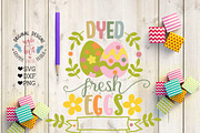 Dyed Fresh Eggs Cut File - Printable