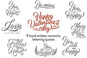Valentine's day Lettering collection