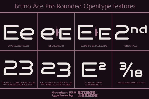 Bruno Ace Pro Rounded in Sans-Serif Fonts - product preview 2