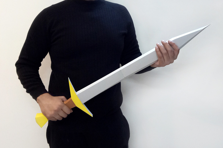 DIY Sword - 3d papercraft in Templates - product preview 8