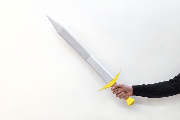DIY Sword - 3d papercraft in Templates - product preview 1