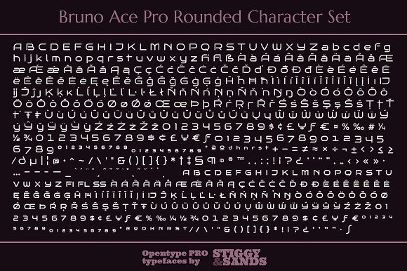 Bruno Ace Pro Rounded in Sans-Serif Fonts - product preview 3