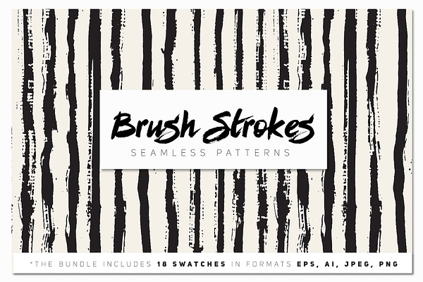 Brush Strokes Seamless Patterns