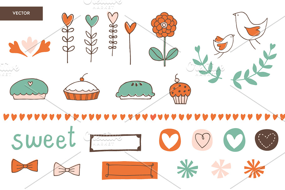 Sweetie Pie | Vector in Illustrations - product preview 8