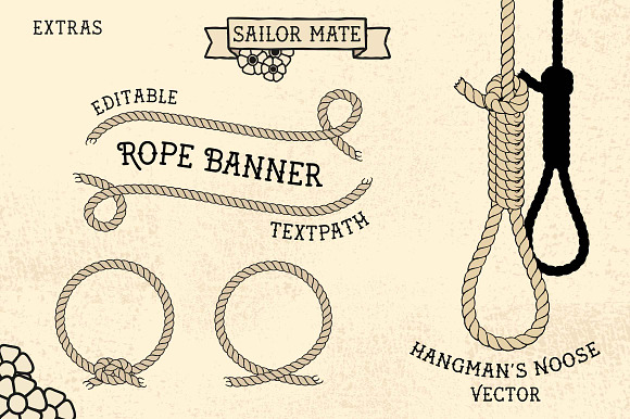 Sailor Mate's Rope Brushes I in Photoshop Brushes - product preview 3
