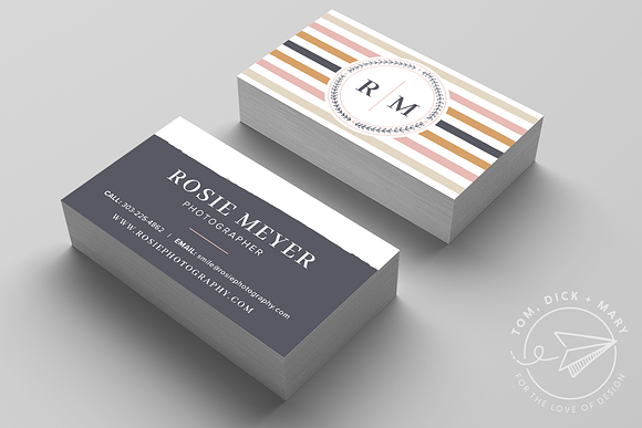 Monogram Flourish in Business Card Templates - product preview 2