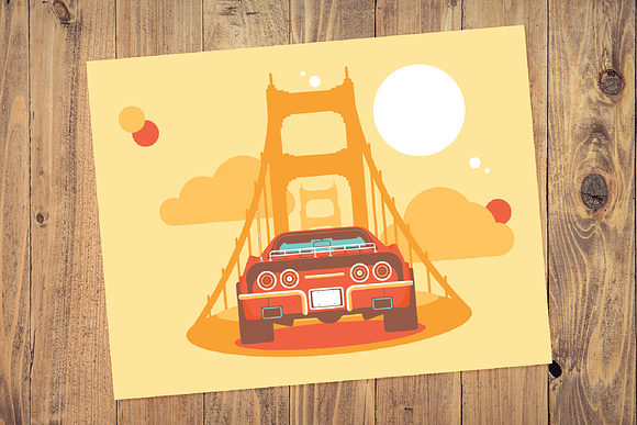 Coastal Road Trip in Illustrations - product preview 3