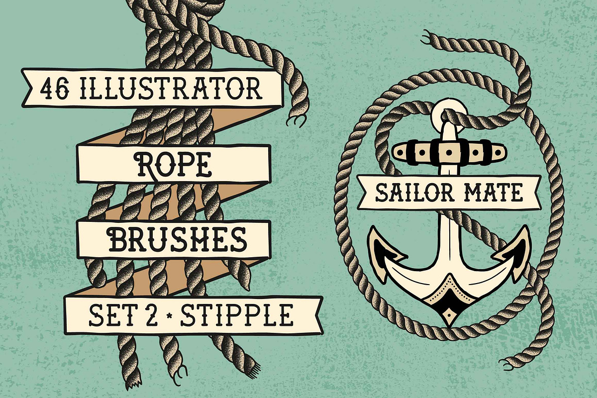 Sailor Mate's Rope Brushes II in Photoshop Brushes - product preview 8
